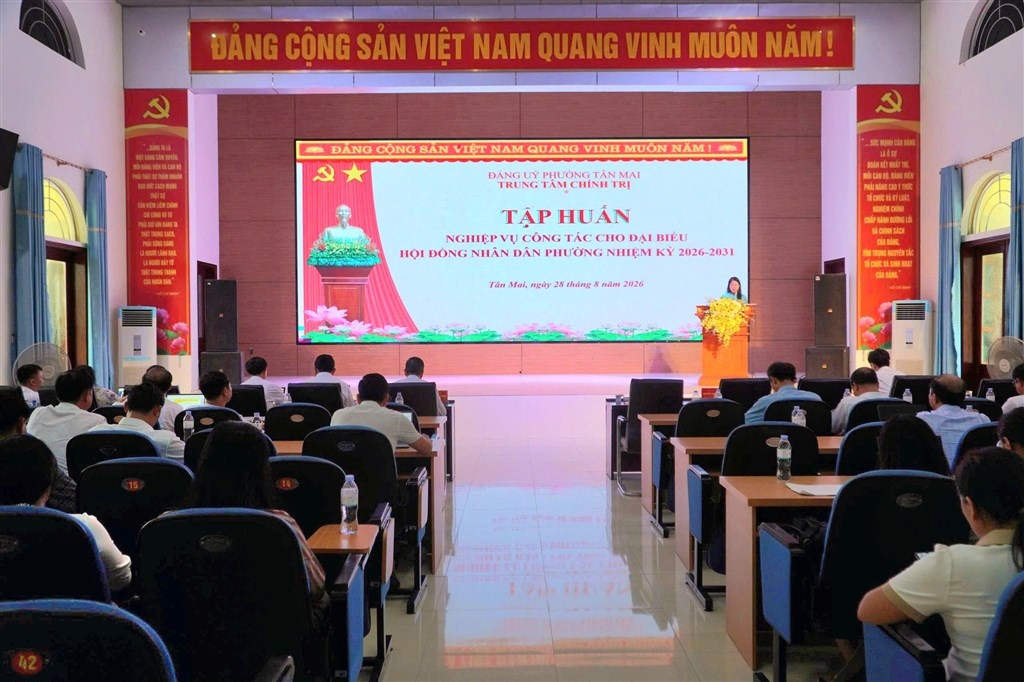 Phường Tân Mai, Hoàng Mai, Quỳnh Mai: Khai mạc lớp tập huấn nghiệp vụ cho đại biểu HĐND nhiệm kỳ 2026 – 2031