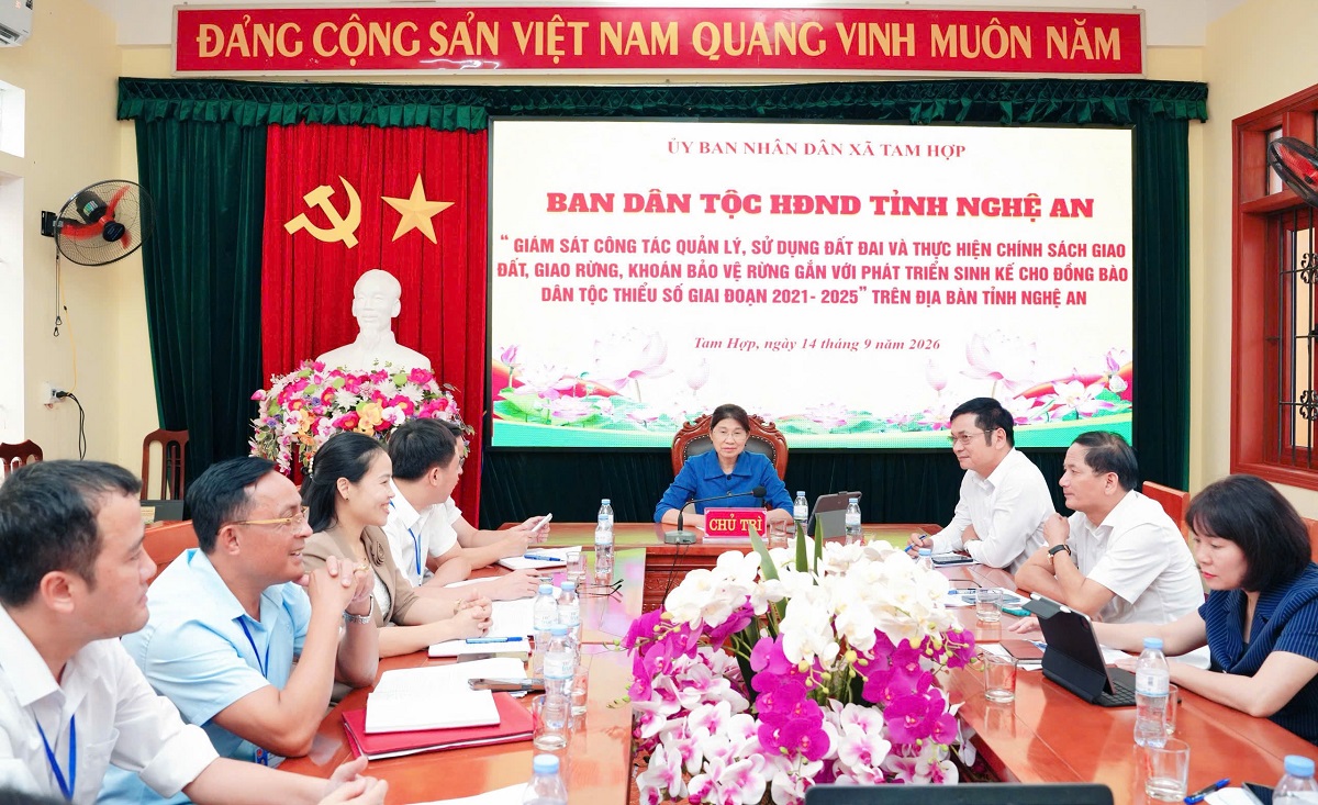 Ban Dân tộc HĐND tỉnh Nghệ An: giám sát việc quản lý đất đai, giao đất giao rừng gắn với phát triển sinh kế tại Tam Hợp và Nghĩa Lâm