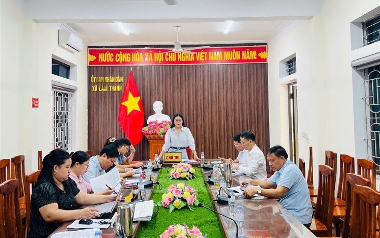 Thường trực HĐND xã Lam Thành kết luận giám sát chuyên đề về công tác đăng ký đất đai, cấp Giấy chứng nhận quyền sử dụng đất và hoàn thiện cơ sở dữ liệu đất đai