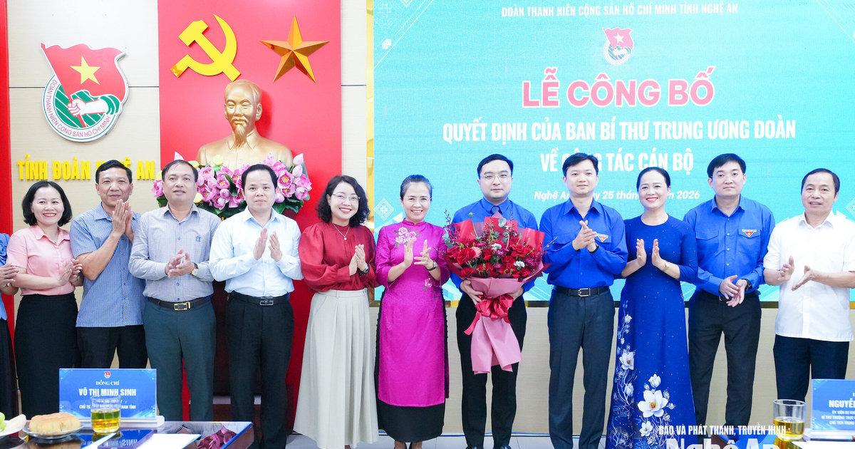 Đồng chí Hồ Phúc Hải giữ chức Bí thư Tỉnh đoàn Nghệ An