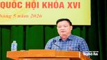 Giám đốc Học viện Chính trị Quốc gia Hồ Chí Minh và Bí thư Tỉnh ủy Nghệ An tiếp xúc cử tri xã Hưng Nguyên