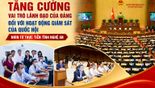 TĂNG CƯỜNG VAI TRÒ LÃNH ĐẠO CỦA ĐẢNG ĐỐI VỚI HOẠT ĐỘNG GIÁM SÁT CỦA QUỐC HỘI – NHÌN TỪ THỰC TIỄN TỈNH NGHỆ AN