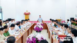 Bí thư Tỉnh ủy Nghệ An làm việc với các xã Hưng Nguyên, Hưng Nguyên Nam, Lam Thành, Yên Trung