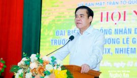 Chủ tịch UBND tỉnh Nghệ An tiếp xúc cử tri xã Kim Liên
