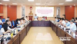 Đoàn giám sát HĐND tỉnh Nghệ An làm việc với các sở, ngành về vận hành chính quyền 2 cấp