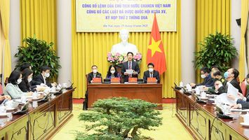 Họp báo công bố Lệnh của Chủ tịch Nước 2 luật vừa được Quốc hội thông qua