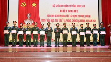 Bộ CHQS tỉnh rút kinh nghiệm công tác phòng, chống dịch Covid-19