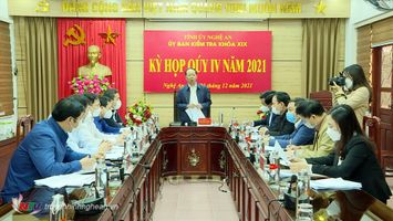 Thông cáo báo chí về Kỳ họp Quý IV/2021 của Ủy ban Kiểm tra Tỉnh ủy
