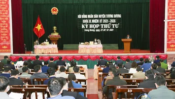 HĐND huyện Tương Dương khóa XX, nhiệm kỳ 2021 – 2026 tổ chức kỳ họp thứ 4