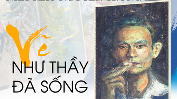 Nhà giáo Nguyễn Trung Hiếu: Vẽ như thầy đã sống