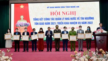 Nghệ An triển khai nhiệm vụ công tác quản lý nhà nước về tín ngưỡng, tôn giáo