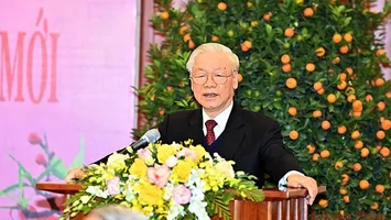 Tổng Bí thư Nguyễn Phú Trọng chúc Tết lãnh đạo, nguyên lãnh đạo Đảng, Nhà nước