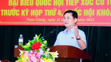 Đại biểu Quốc hội tiếp xúc cử tri huyện Nam Đàn trước kỳ họp thứ 4, Quốc hội khóa XV