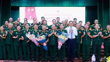 Thiếu tướng Nguyễn Sỹ Hội đắc cử Chủ tịch Hội Cựu chiến binh tỉnh Nghệ An