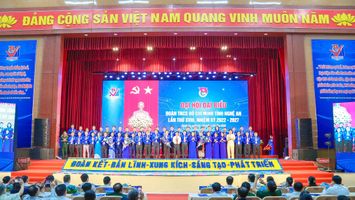 Bế mạc Đại hội đại biểu Đoàn TNCS Hồ Chí Minh tỉnh Nghệ An lần thứ XVIII