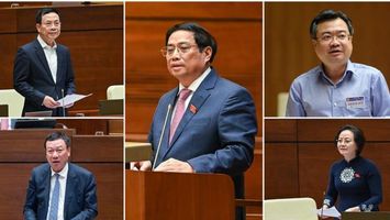 Thủ tướng cùng 4 trưởng ngành trả lời chất vấn tại Kỳ họp thứ tư, Quốc hội khóa XV