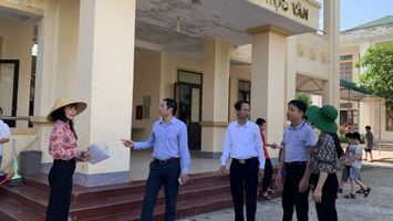 HĐND thành phố Vinh giám sát về việc xây dựng trường đạt chuẩn quốc gia tại xã các Hưng Đông, Nghi Kim