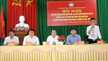 Đại biểu Hội đồng nhân dân tỉnh tiếp xúc cử tri tại Quỳnh Lưu, Quế Phong