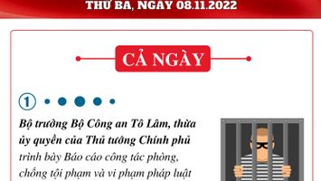 Chương trình làm việc của Quốc hội ngày 08.11