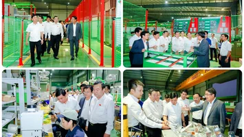 Đoàn ĐBQH tỉnh tham quan, làm việc tại Khu Công nghệ cao Hòa Lạc