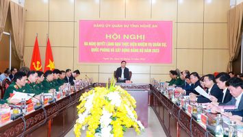 Đảng ủy Quân sự tỉnh Nghệ An ra Nghị quyết lãnh đạo thực hiện nhiệm vụ năm 2023