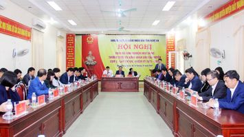 Hội nghị trao đổi kinh nghiệm hoạt động với Thường trực HĐND cấp huyện cụm 2 tại huyện Quế Phong
