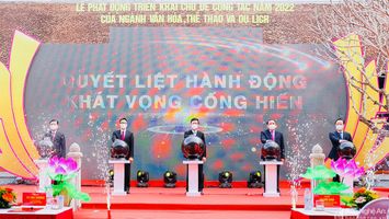 Bộ Văn hóa, Thể thao và Du lịch phối hợp tỉnh Nghệ An phát động triển khai chủ đề công tác năm 2022