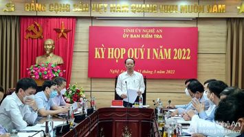 Ủy ban Kiểm tra Tỉnh ủy Nghệ An xem xét, thi hành kỷ luật đối với cán bộ, đảng viên sai phạm