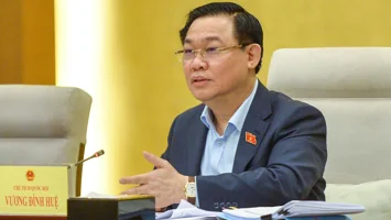 Chủ tịch Quốc hội Vương Đình Huệ dự cuộc làm việc giữa Đoàn giám sát của Quốc hội với Chính phủ về công tác quy hoạch