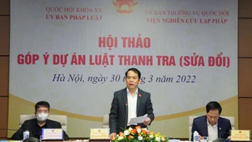 Nghiên cứu sửa đổi toàn diện Luật Thanh tra