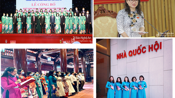 Hưởng ứng “TUẦN LỄ ÁO DÀI: Áo dài Phụ nữ Việt Nam luôn gắn với hoạt động của chị em Phụ nữ Đoàn Đại biểu Quốc hội và Hội đồng nhân dân tỉnh Nghệ An.