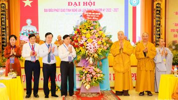 Khai mạc Đại hội đại biểu Phật giáo tỉnh Nghệ An lần thứ III, nhiệm kỳ 2022