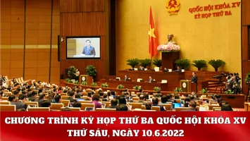 Kỳ họp thứ Ba, Quốc hội Khóa XV: Chương trình làm việc ngày 10.6.2022