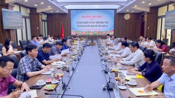 Đoàn đại biểu Quốc hội Nghệ An làm việc với Bộ Nông nghiệp và Phát triển nông thôn