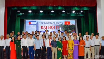 Bầu 17 ủy viên Ban Chấp hành Hội Hữu nghị Việt Nam - Cuba tỉnh Nghệ An nhiệm kỳ 2022 - 2027