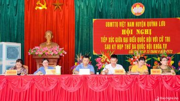 HĐND huyện Quỳnh Lưu: Công tác phối hợp tổ chức tiếp xúc cử tri trước và sau kỳ họp Quốc hội