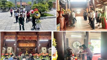 Đoàn giám sát Ủy ban Văn hóa, Giáo dục của Quốc hội tổ chức các hoạt động tri ân nhân kỷ niệm 75 năm Ngày Thương binh - Liệt sĩ (27/7) tại tỉnh Nghệ An