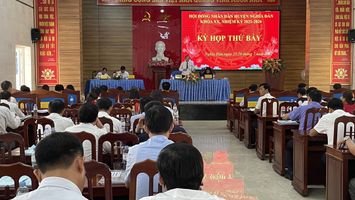 Khai mạc kỳ họp thứ 07 HĐND huyện Nghĩa Đàn khóa XX