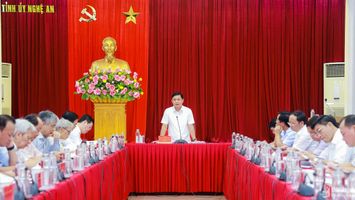 Tổ tư vấn kinh tế - xã hội góp ý xây dựng báo cáo tổng kết 10 năm thực hiện Nghị quyết 26 của Bộ Chính trị về Nghệ An