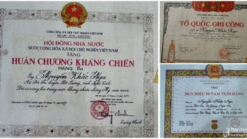 Bộ Chỉ huy quân sự tỉnh trả lời kiến nghị của cử tri cử tri xã Lam Sơn, huyện Đô Lương về việc chi trả tiền thưởng cho những người được tặng Huân, huy chương