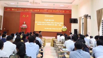 Nam Đàn: Tập huấn kỹ năng hoạt động đối với đại biểu HĐND cấp xã nhiệm kỳ 2021-2026