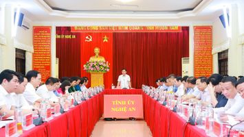 Ban Chấp hành Đảng bộ tỉnh Nghệ An cho ý kiến báo cáo tổng kết 10 năm thực hiện Nghị quyết số 26 của Bộ Chính trị