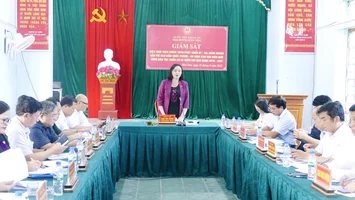 Đoàn giám sát của Hội đồng Dân tộc làm việc tại xã Môn Sơn, huyện Con Cuông, Nghệ An