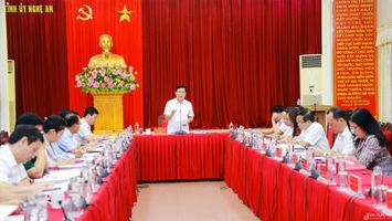 Ban Thường vụ Tỉnh ủy Nghệ An cho ý kiến thực hiện nhiệm vụ giáo dục - đào tạo và giáo dục nghề nghiệp