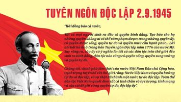 Kỷ niệm 77 năm Quốc khánh nước Cộng hòa xã hội chủ nghĩa Việt Nam(2/9/1945 - 2/9/2022): Mốc son chói lọi của lịch sử dân tộc