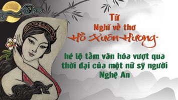 Từ Nghĩ về thơ Hồ Xuân Hương (*) hé lộ tầm văn hóa vượt qua thời đại của một nữ sỹ người Nghệ An.
