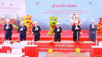 Khởi công nhà máy sản xuất linh kiện điện tử, phụ tùng ô tô 200 triệu USD tại Nghệ An