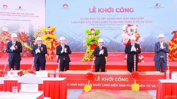 Khởi công nhà máy sản xuất linh kiện điện tử, phụ tùng ô tô 200 triệu USD tại Nghệ An