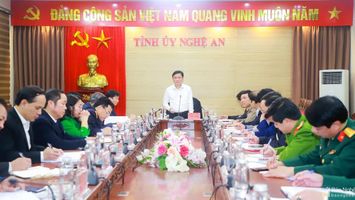 Thường trực Tỉnh ủy Nghệ An giao ban Khối Nội chính tháng 12/2022