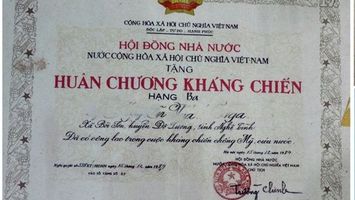 Trả lời cử tri Nguyễn Đình Hứa, xóm Trọng Cánh, xã Yên Hợp, huyện Quỳ Hợp đề nghị hướng dẫn thủ tục đổi huân, huy chương